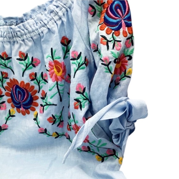 🆕{Philosophy} Embroidered Linen Dress - Picture 2 of 14